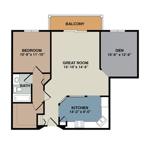 Floor Plan - 1/1 D