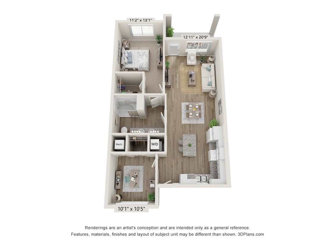 Floor Plan - 2T - Cottage
