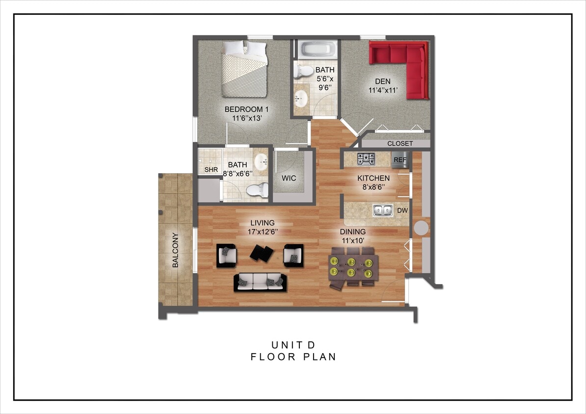 Floor Plan - Two Bedroom Style D