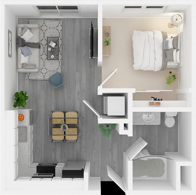 Floor Plan - 1 Bedroom