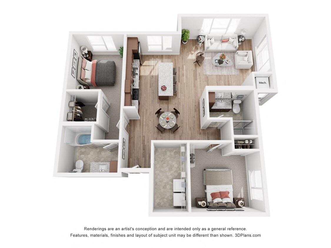 Floor Plan - 2 Bedroom B4