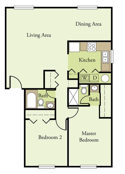2BR/2BA