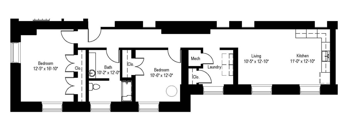 Floor Plan - The Bertha 50%