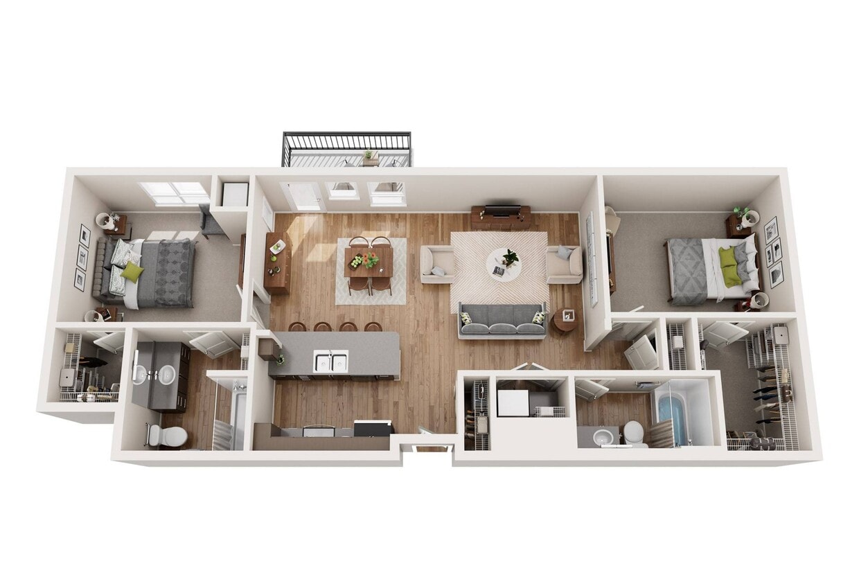Floor Plan - 2x2  - D4