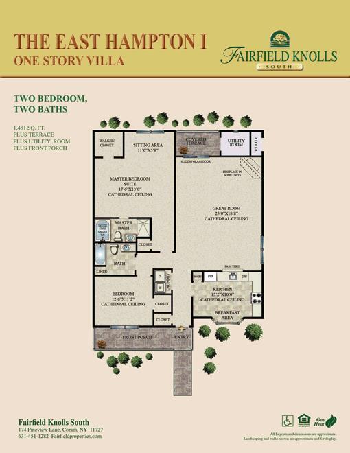 Floor Plan - The East Hampton I