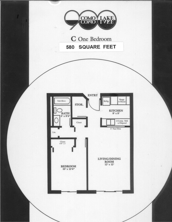 Floor Plan - 1 Bedroom Tax Credit