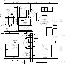 Floor Plan - One Bedroom