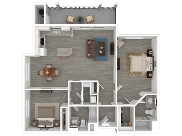 B3 | 2x2 | 1215 sq ft - B3