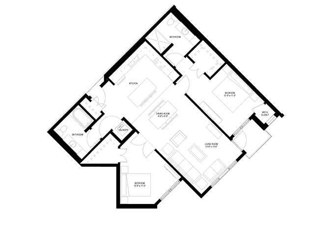Floor Plan - Two Bedroom C