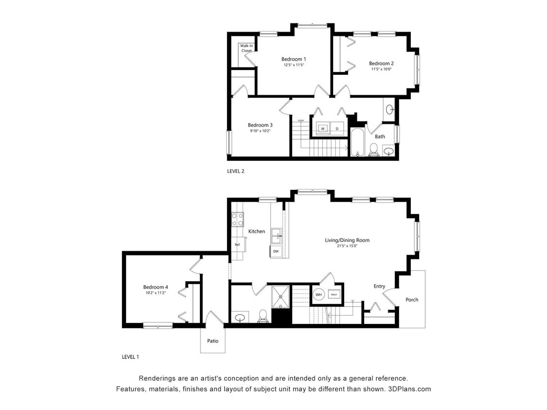 Floor Plan - 4 Bedroom Ames Green