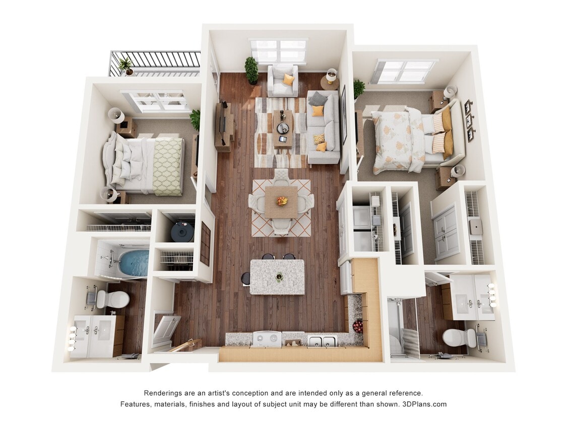 Floor Plan - Two Bedroom B1