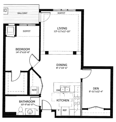 A2 - One Bedroom + Den