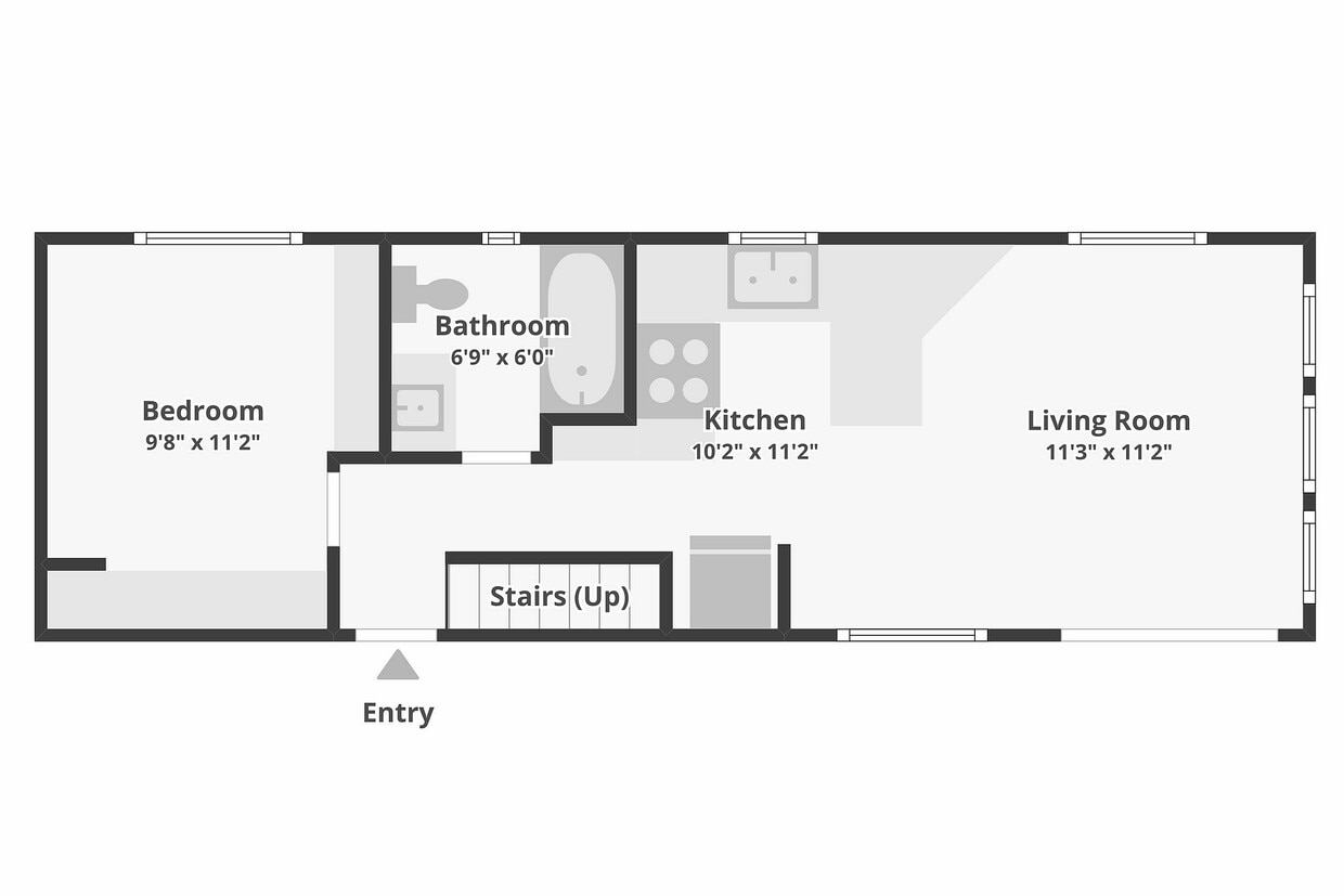 Vintage Floorplan - Vintage - One Bedroom