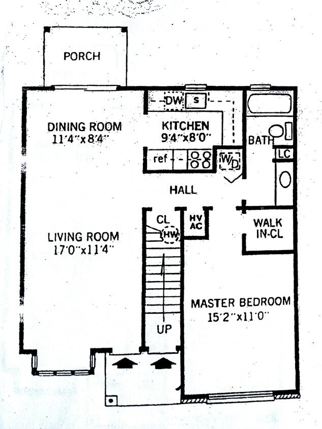 Floor Plan - A1 1 Bed/1Bath