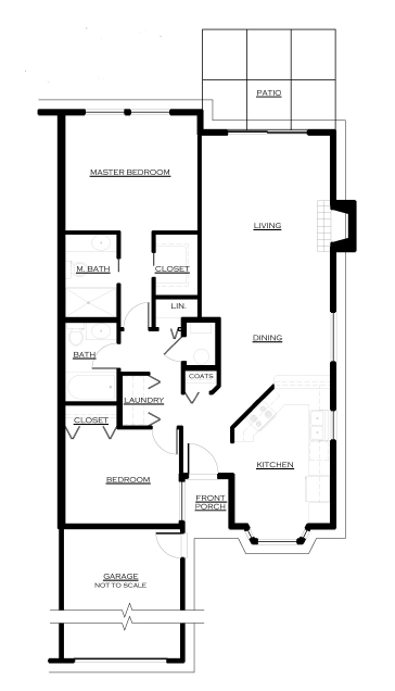 2BR/2BA - 2 Bedroom