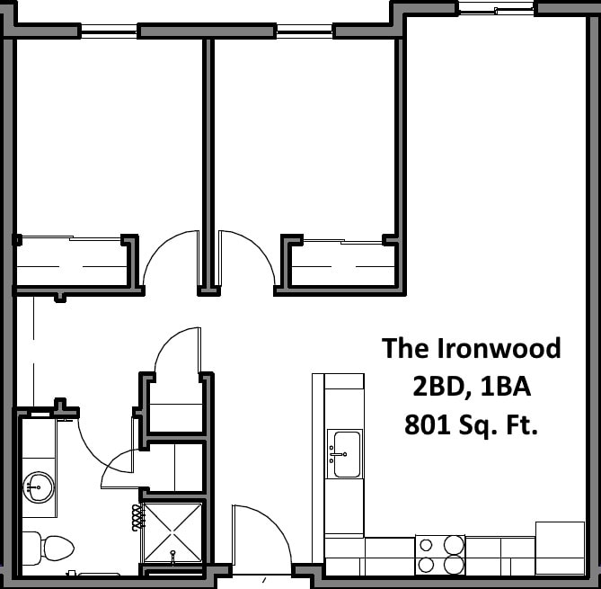 Ironwood 2x1 Floorplan - Ironwood
