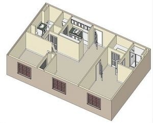 Floor Plan - Two Bedroom Phase I