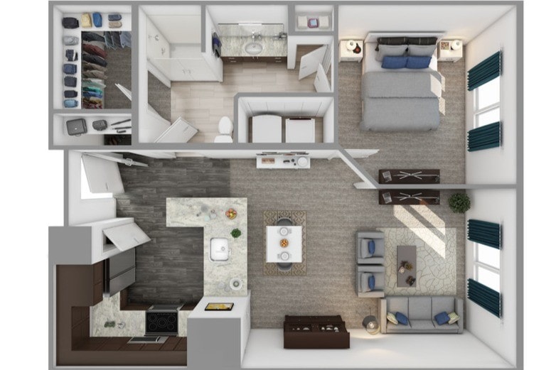 Jive 1BR/1BA - A2