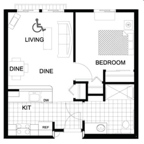 1BR/1BA - Horizon