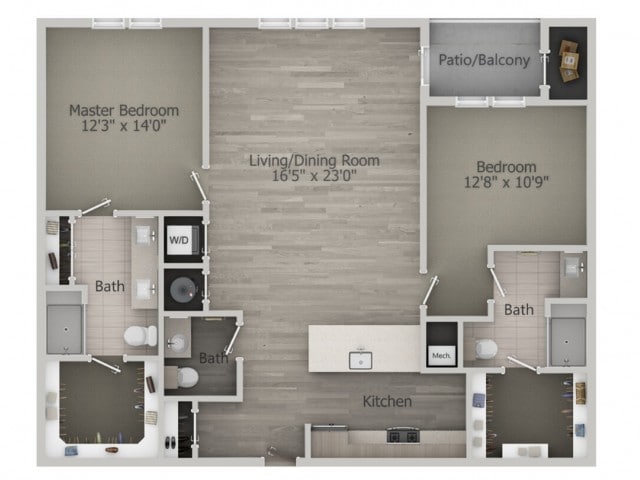 Floor Plan - Orleans (2br_d)