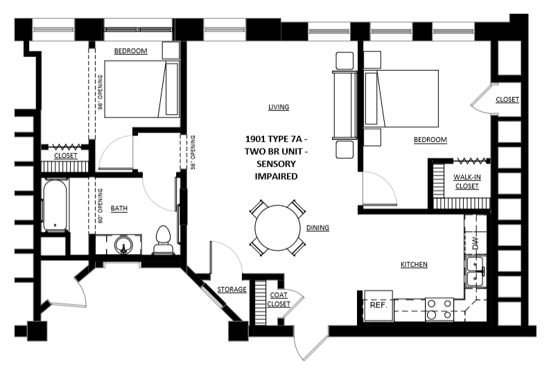 Floor Plan - 1901 Type 7A