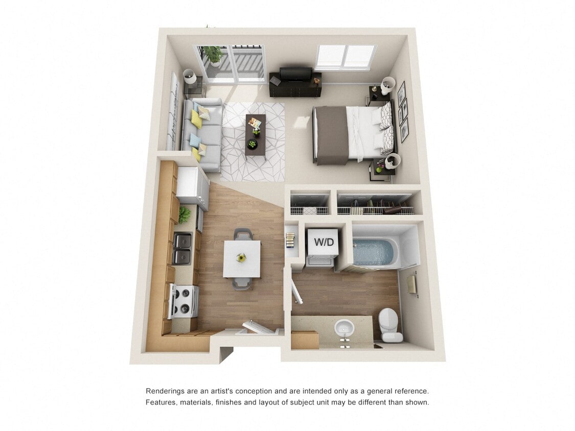Floor Plan - 0x1 - A1 *income restrictions apply