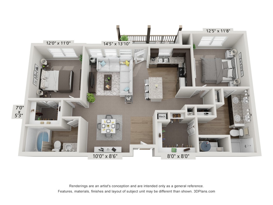 Floor Plan - The Venice - D1