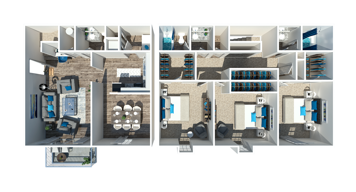 3 Bedroom 2.5 Bath TH - The Maple