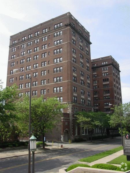 Southeast corner from East 107th Street - Judson Manor Apartments