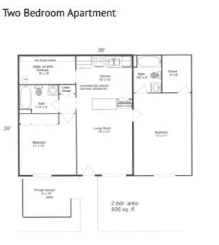 Floor Plan - Two Bedroom