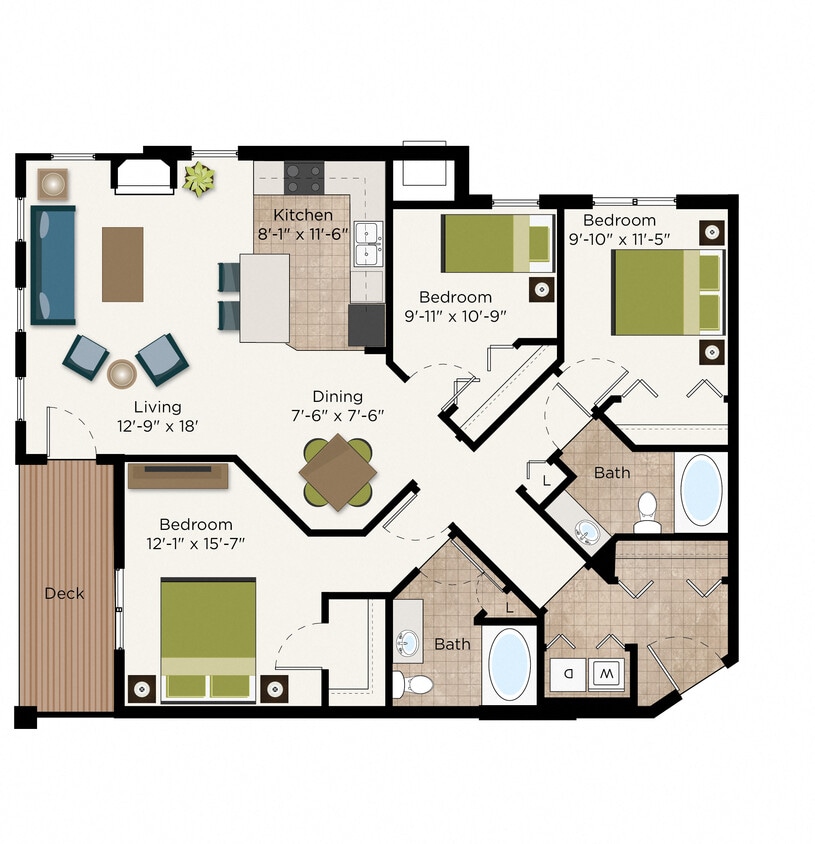 Floor Plan - The Norfolk