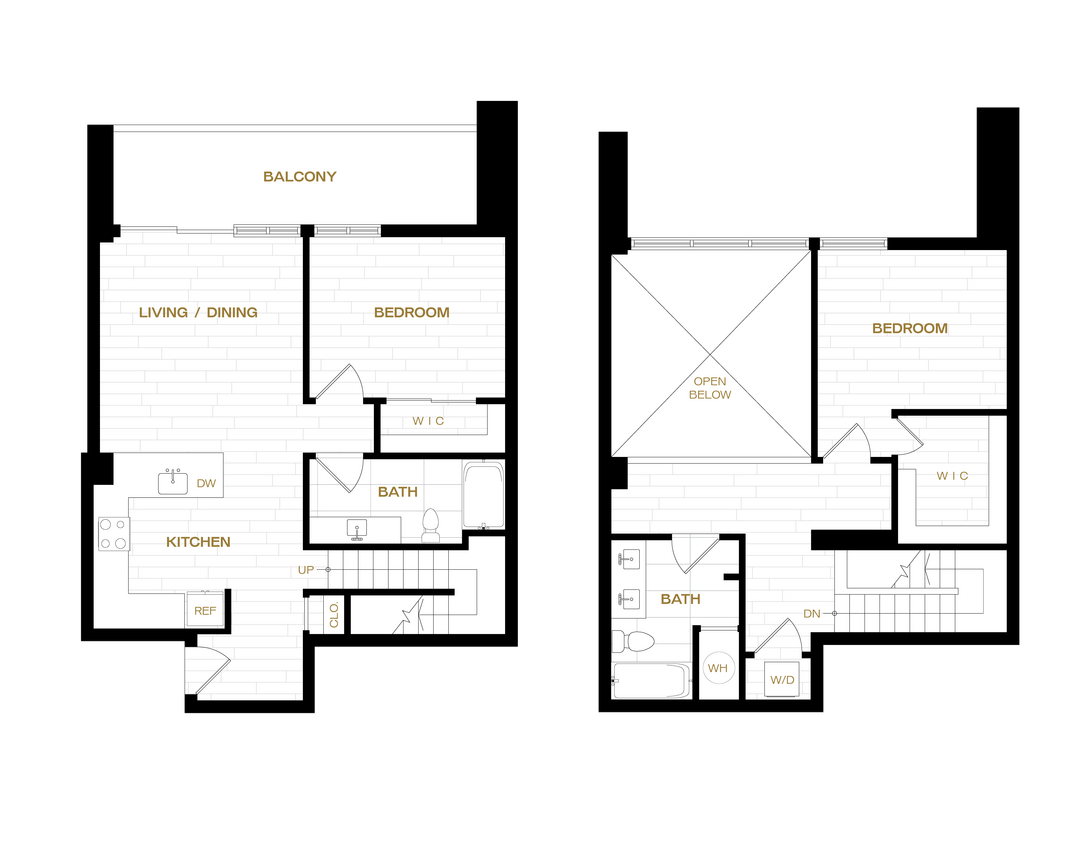 Floor Plan - 2 Bed/2 Bath Loft-B9