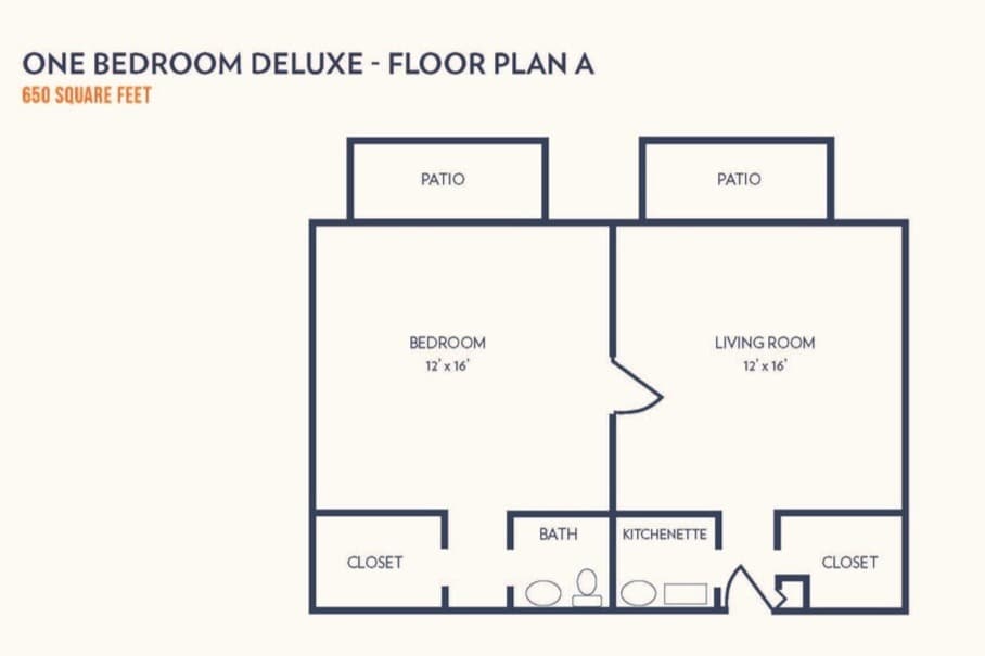 One Bedroom A - Independent Living One Bedroom Deluxe