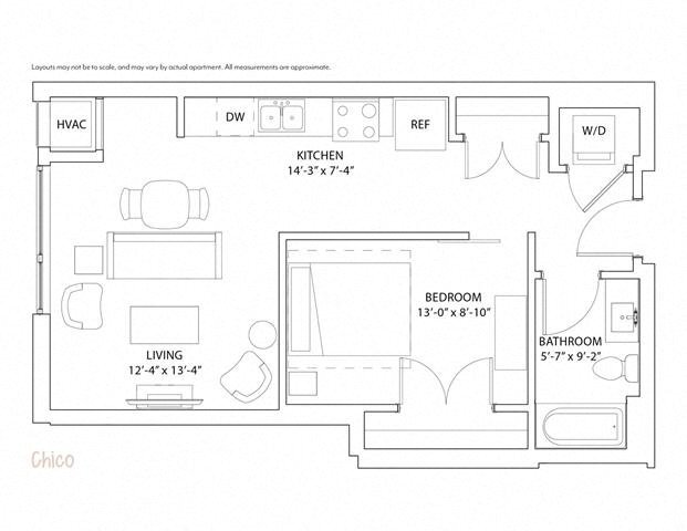 Floor Plan - Studio Chico