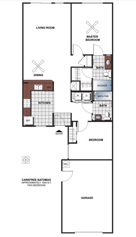 2BR, 2BA - Villa - 1050 SF - 2B/2 Bath (med)