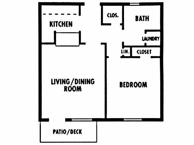 1BR/1BA - 1x1 650