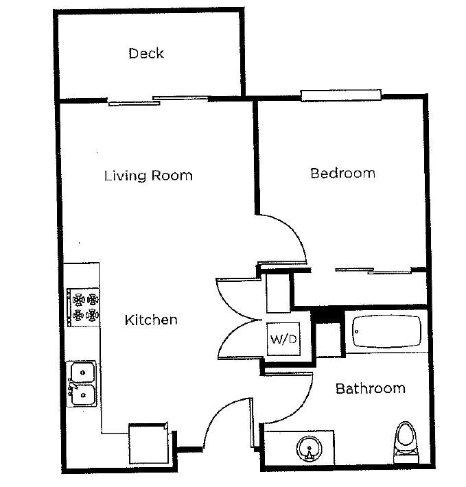 Floor Plan - 1x1 | Age 55+