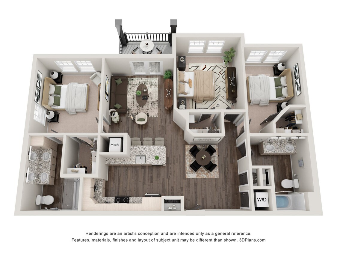 Dunean 1206 sq ft 3BR - The Dunean