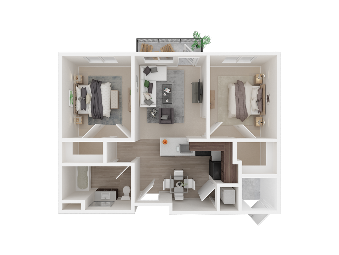 Floor Plan - 2 Bedroom A | Age 55 Plus