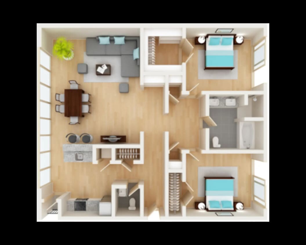 Floor Plan - 2 Bedroom