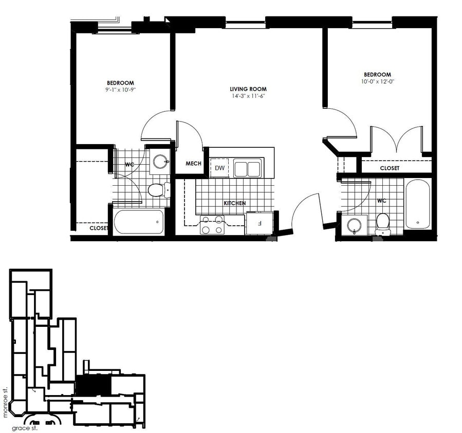 Floor Plan - 2B | 2B - 773