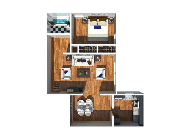 Jefferson 1 bedroom - 1 Bedroom - Jefferson