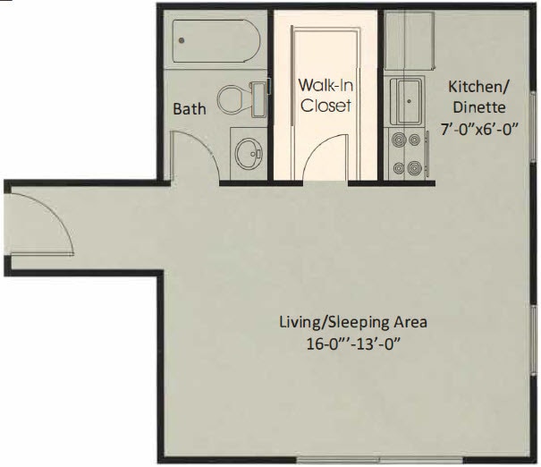Floor Plan - Studio