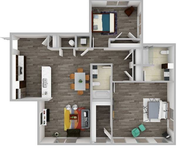 Walnut 3D Floor Plan - Walnut