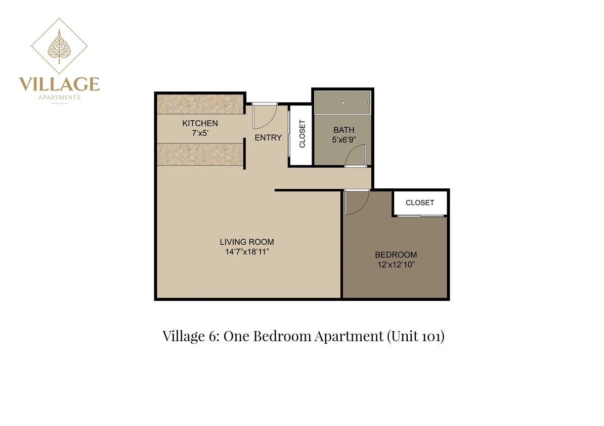 Village 6 One Bed - One Bedroom 6-01