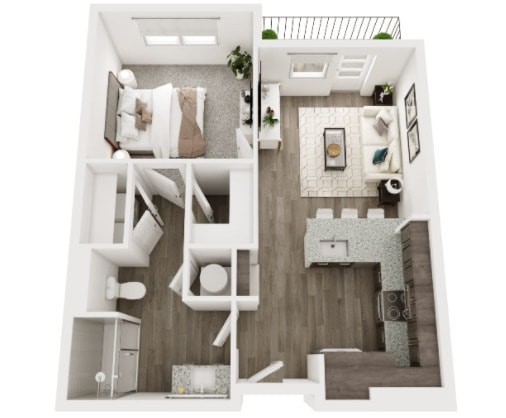 Floor Plan - A1- The Luxe 