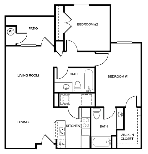 2BR/2BA