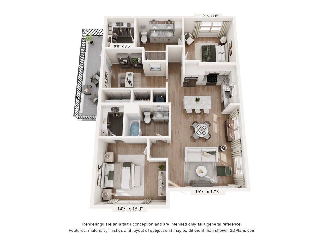 Floor Plan - B7 - Midnight Cottage