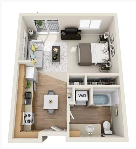 Floor Plan - 0x1 - A