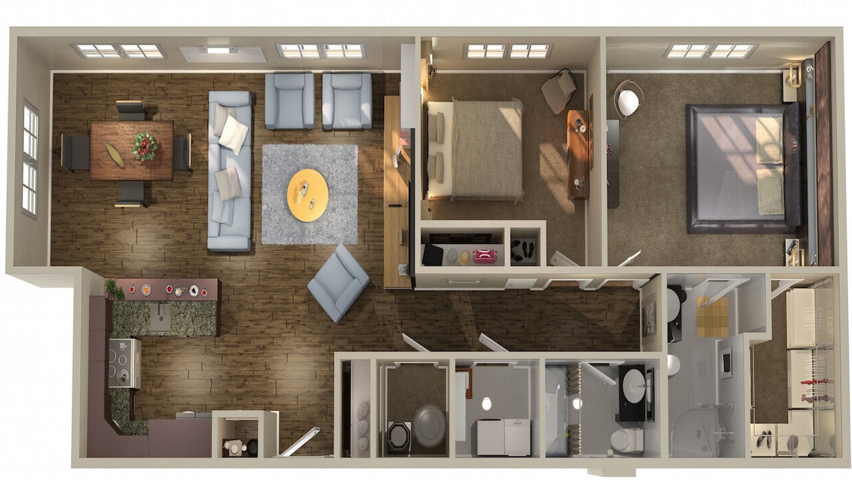 Floor Plan - Two Bedroom Apartment